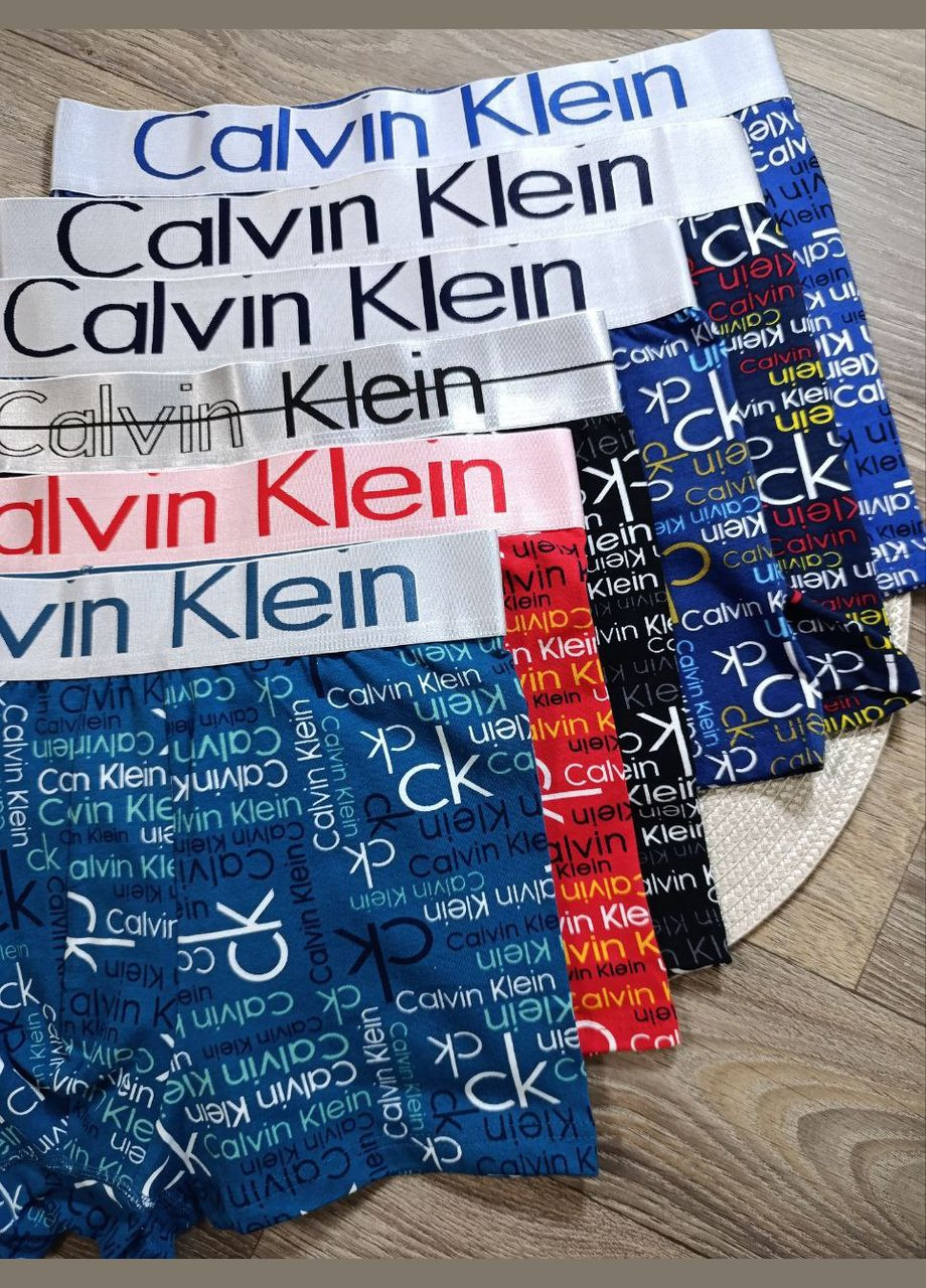 Трусы-боксерки из натурального хлопка с брендированными надписями СК, Италия, размер 2XL No Brand (335077434)