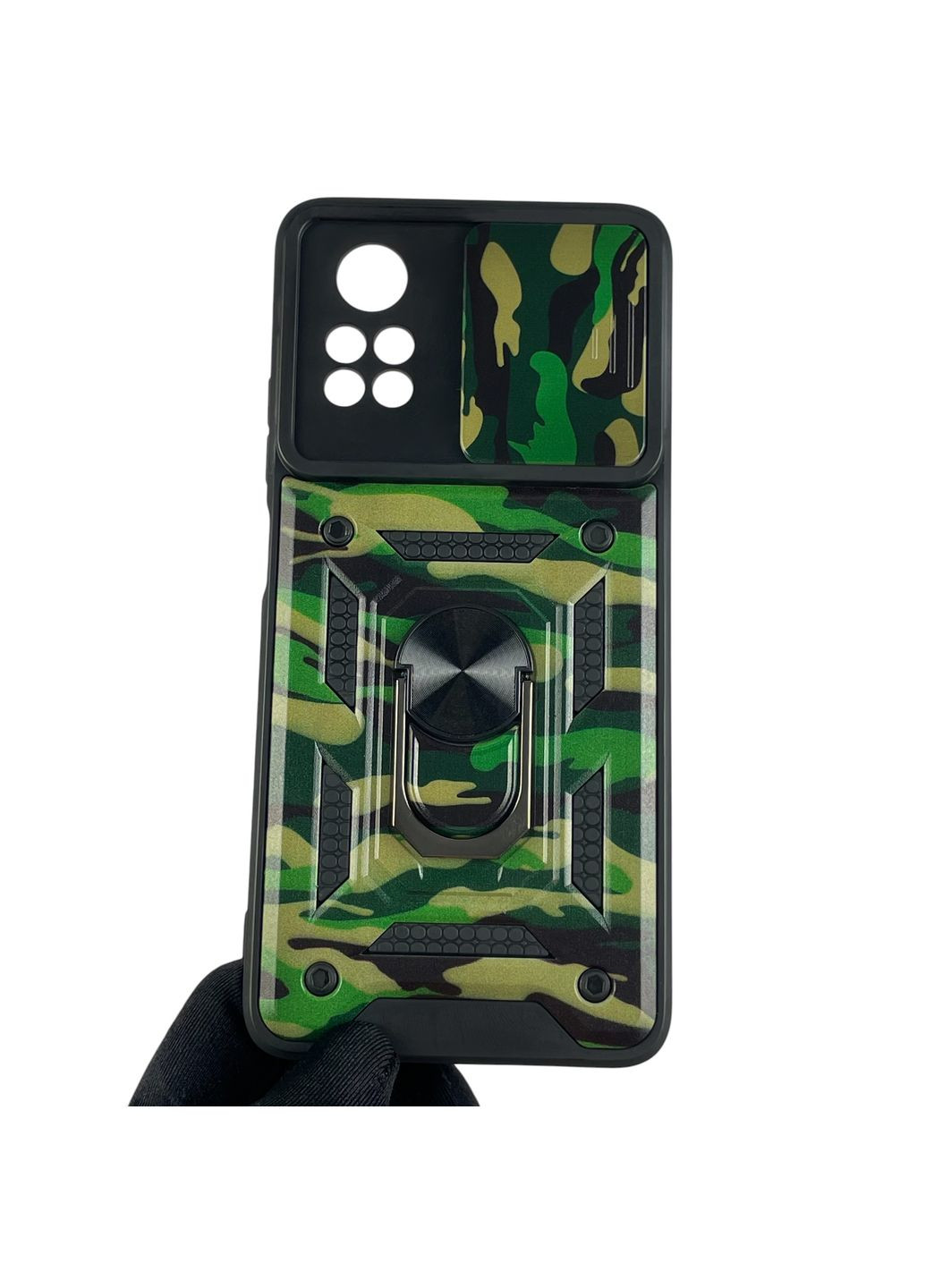 Чохол для POCO X4 Pro 5G броньований камуфляжний військовий на сяомі поко х4 про 5г зелений Xiaomi (366387790)