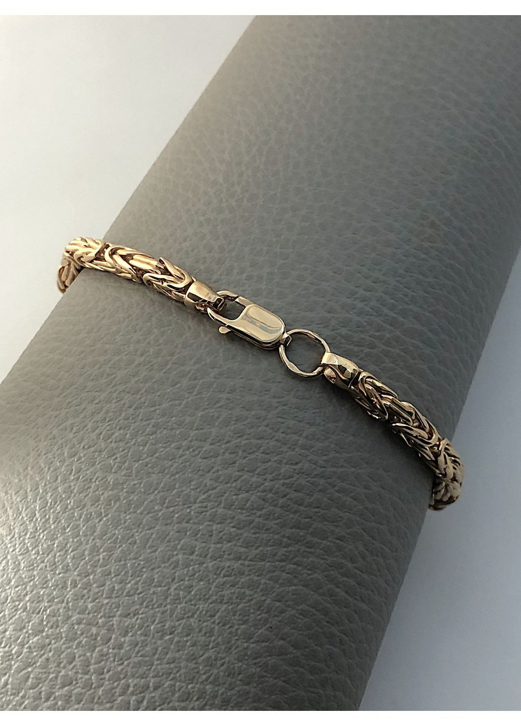 Позолочений чоловічий срібний браслет "Лисячий Хвіст"(Фокс, Візантія) DeLoS (364687949)