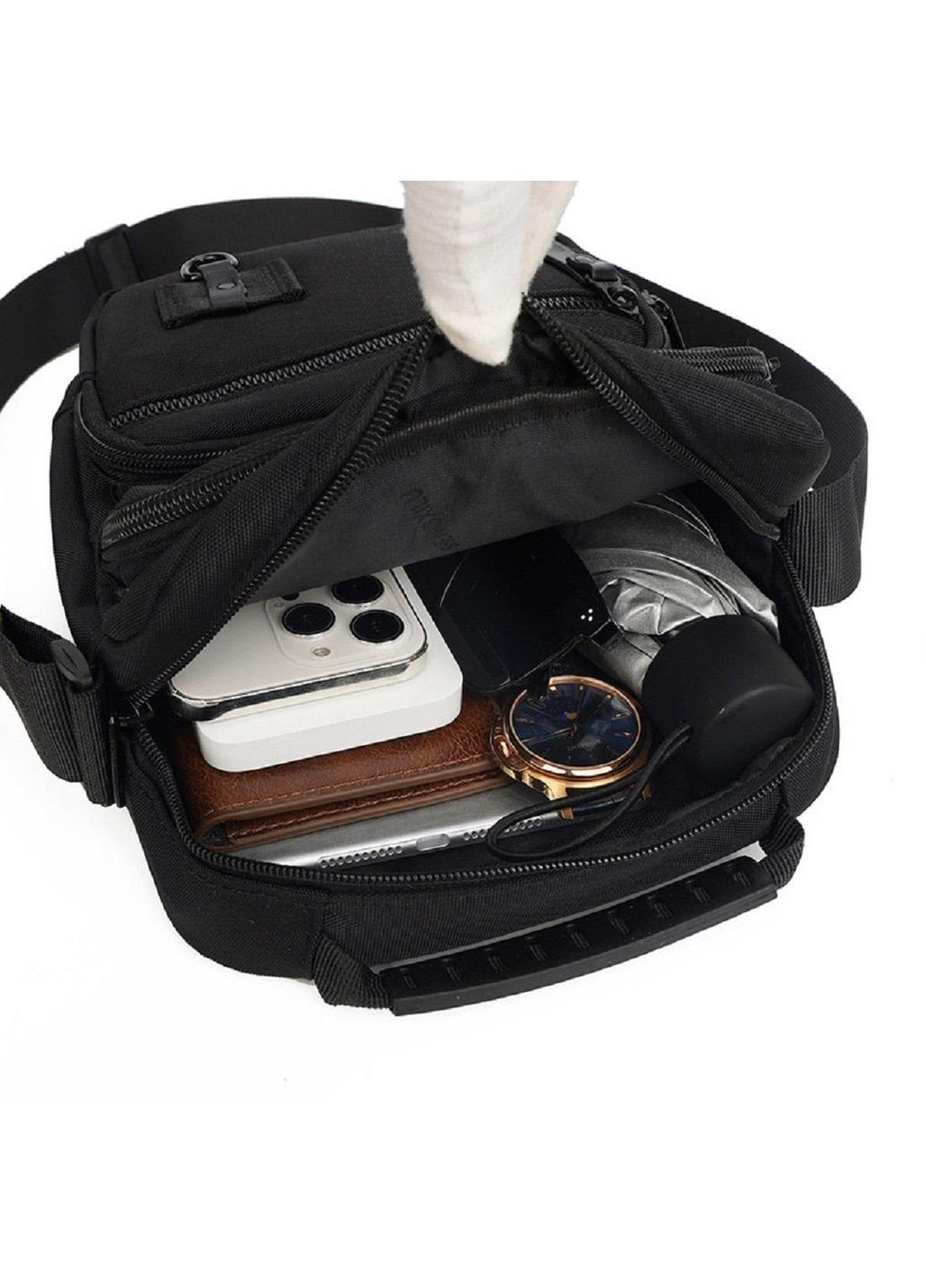 Чоловічий текстильний месенджер із ручкою AT09-T-23909G Confident (315688248)