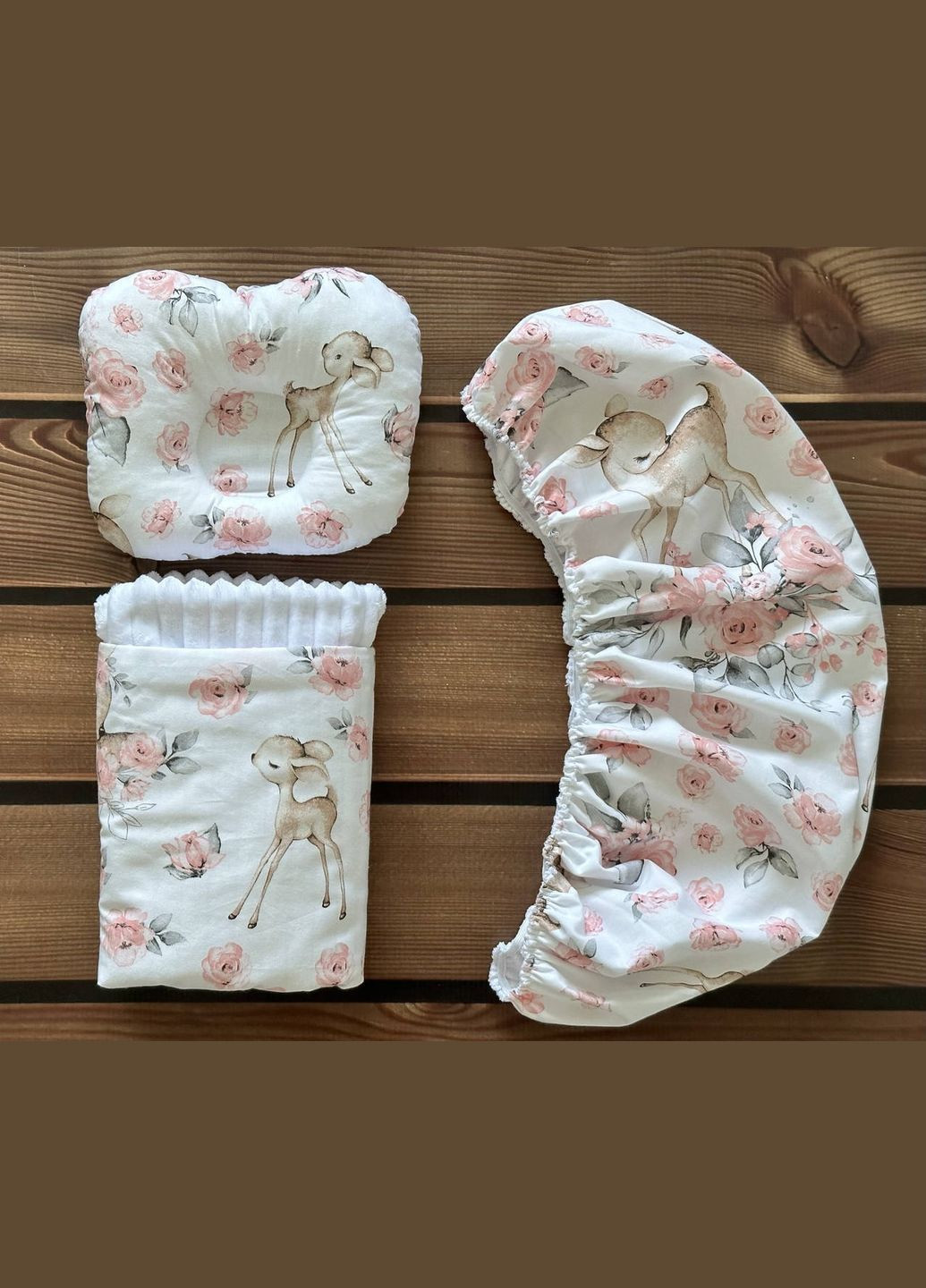 Набір в коляску: плед, непромокаюче простирадло та ортопедична подушка No Brand (323222581)