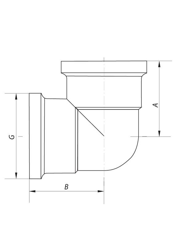 Угол 1" ВВ KF.L10F (KF0074) KOER (315508261)