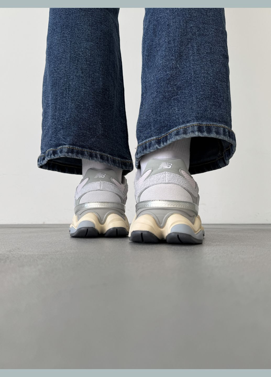 Серые демисезонные кроссовки мужские и женские new balance 9060 grey | нью беланс 9060 серые No Brand