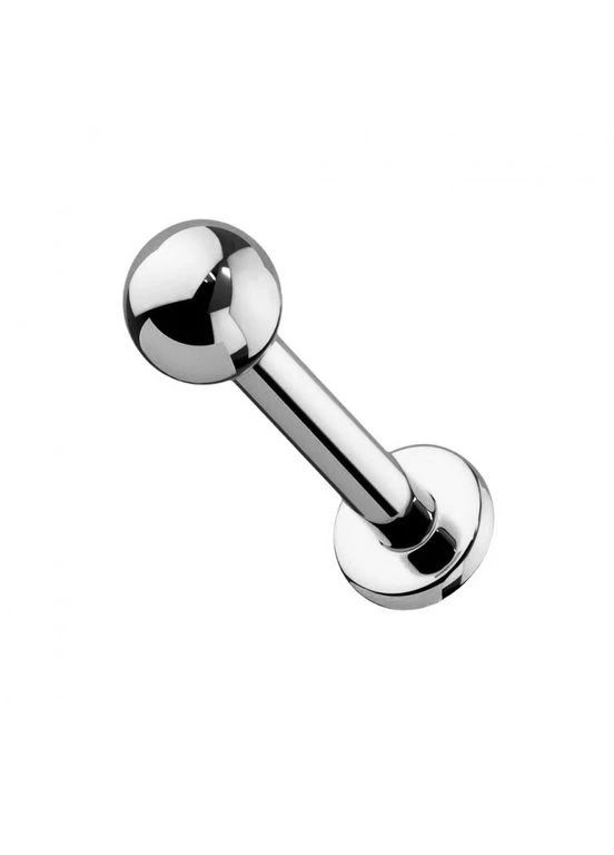 Лабрет (штанга в губу) титан з кулькою 1,6х11х4 ADLB No Brand (397548170)