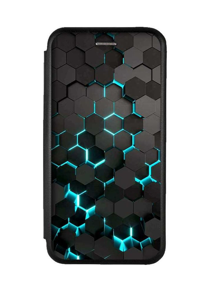 Чехол-книжка с рисунком на Motorola Moto G54 Соты 3D (принт 357) Creative (355399501)