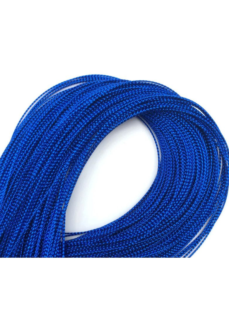 Шнур декоративный люрексовый, 0,5 мм, синий, 5 м No Brand (341730598)