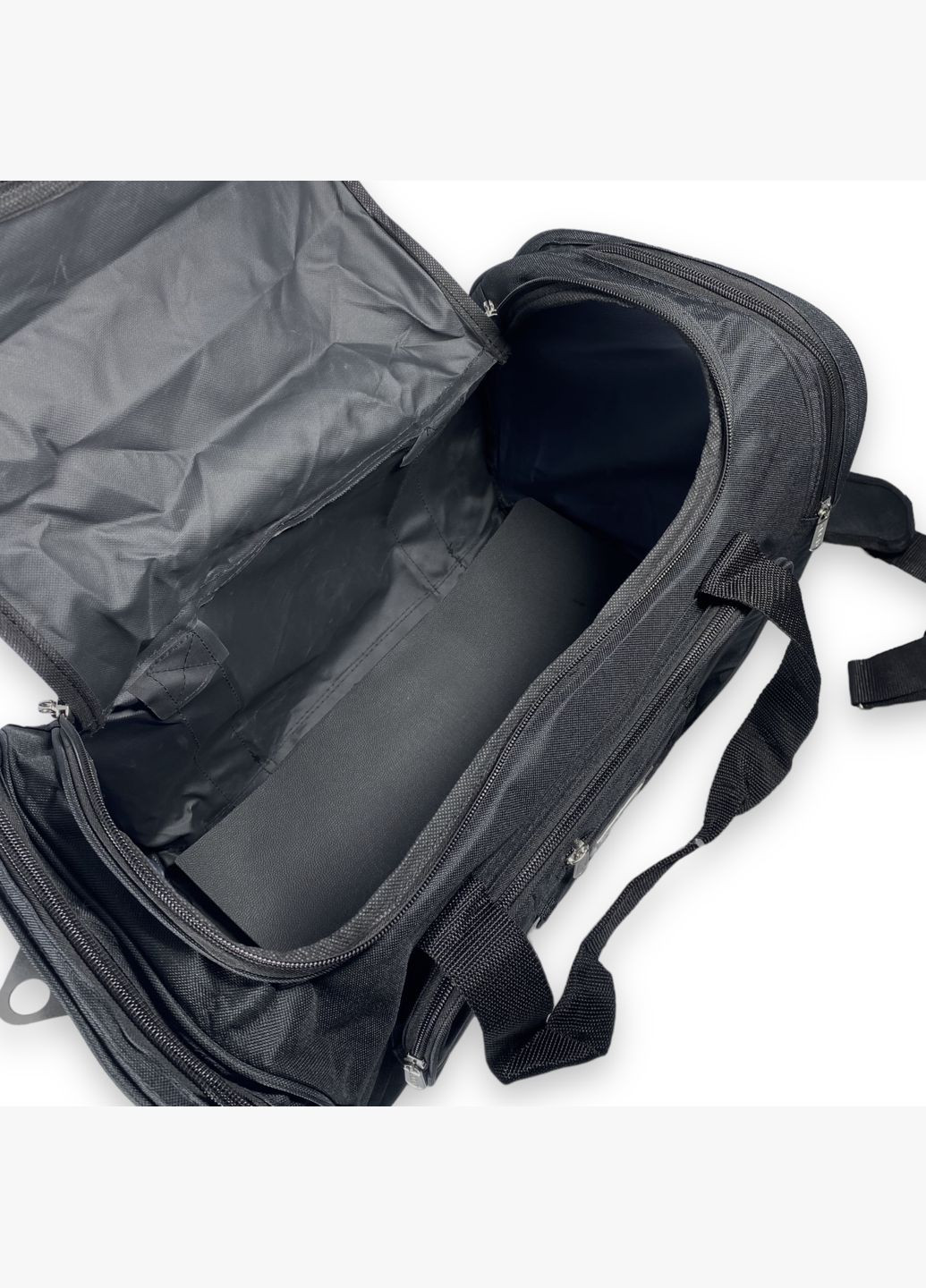 Дорожня сумка одне відділення дві бокових кишені три фронтальні кишені розмір: 50*30*25см чорна Kaiman (266912176)