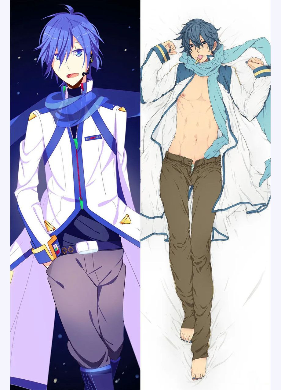 Подушка дакимакура двухсторонняя KAITO - VOCALOID 100см No Brand (327843032)