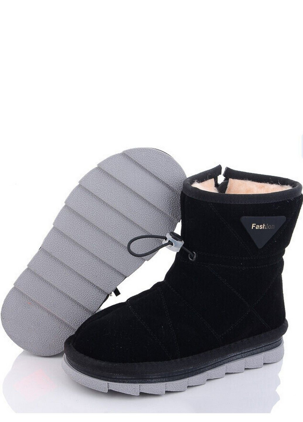 Черные замшевые угги a9060 Paliament