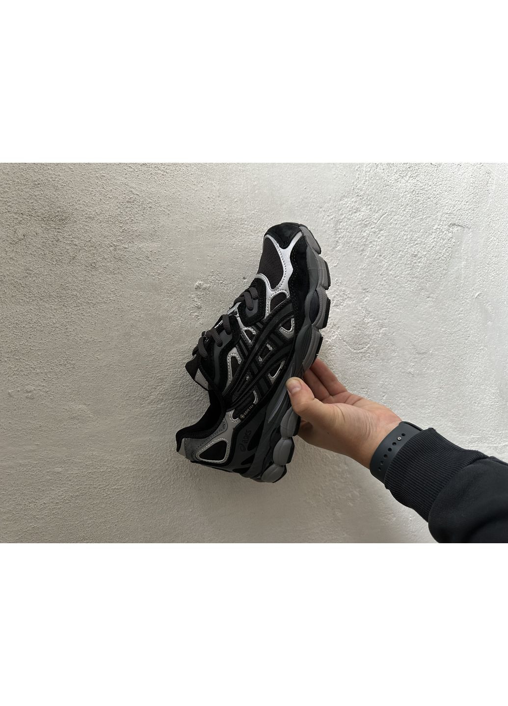 КРОСІВКИ ЖІНОЧІ ASICS GEL-NYC GRAPHITE GREY BLACK GORE-TEX АСІКС ГЕЛЬ НЮК No Brand сірі демісезони (367177400)