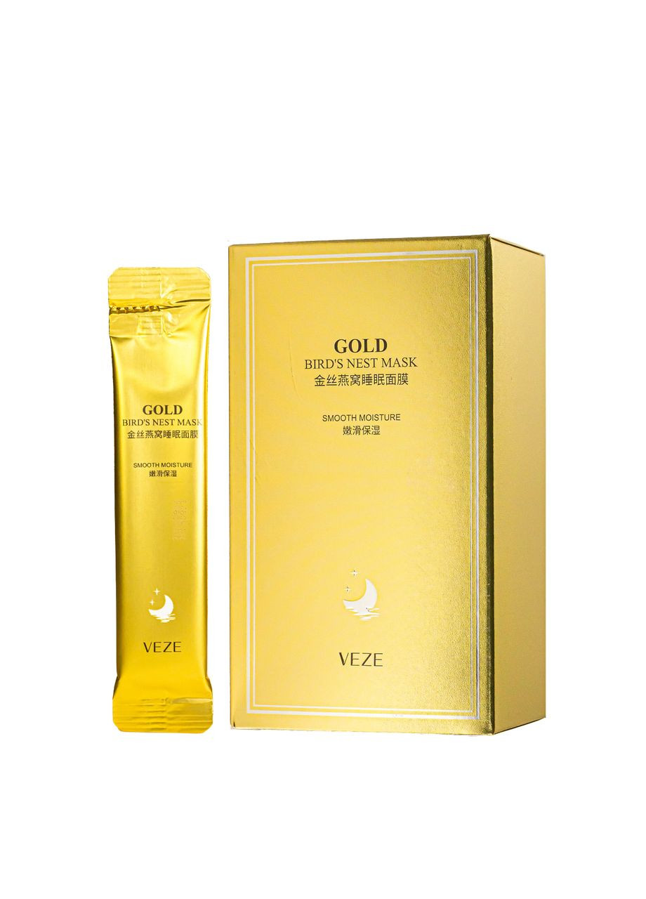 Ночная маска для лица Gold c экстрактом ласточкиного гнезда и золотом Venzen (360714554)