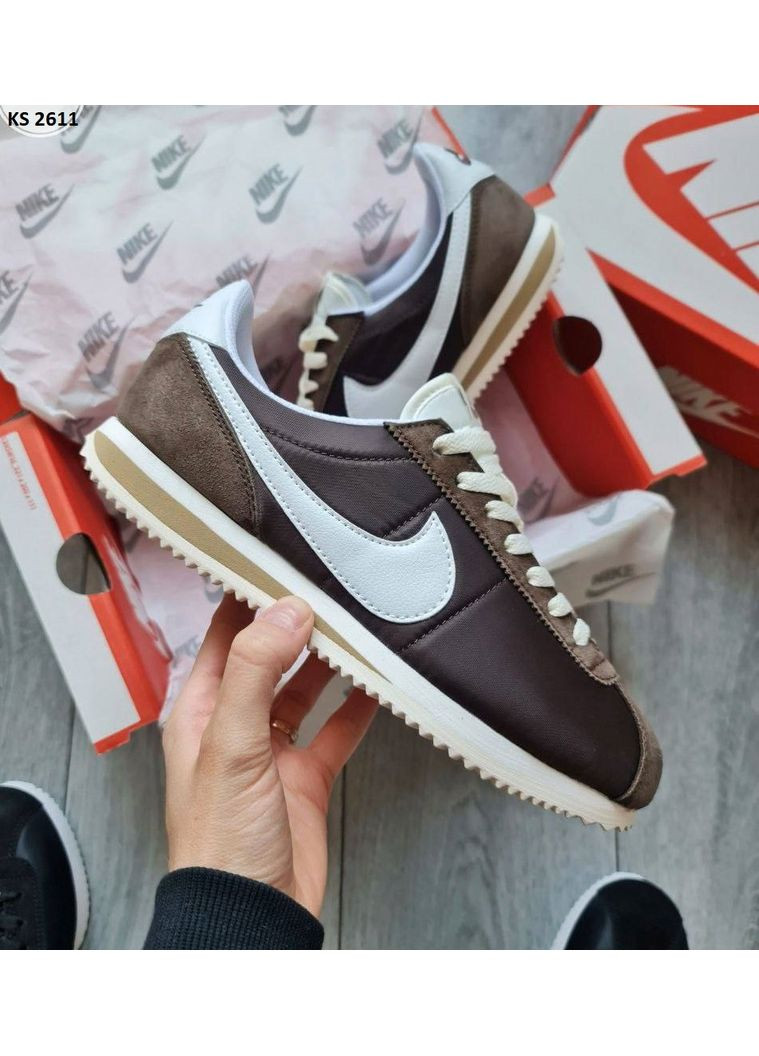 КРОСІВКИ ЖІНОЧІ NIKE CORTEZ BROWN НАЙК КОРТЕЗ No Brand комбіновані демісезони (367176909)