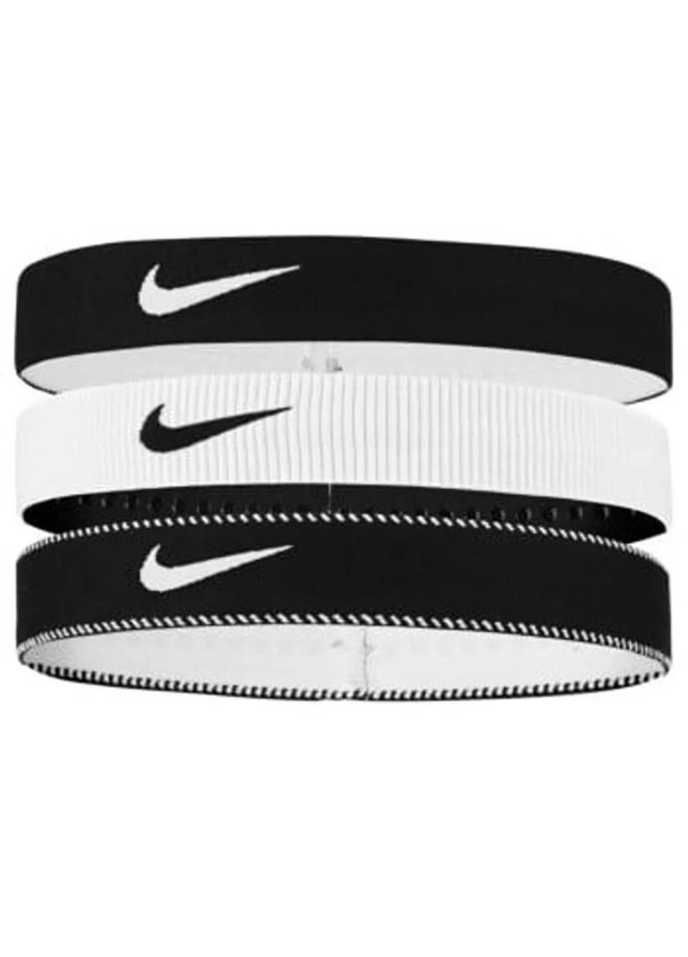Пов'язка на голову Flex Classic 3PK Чорний, Білий Nike (395624264)