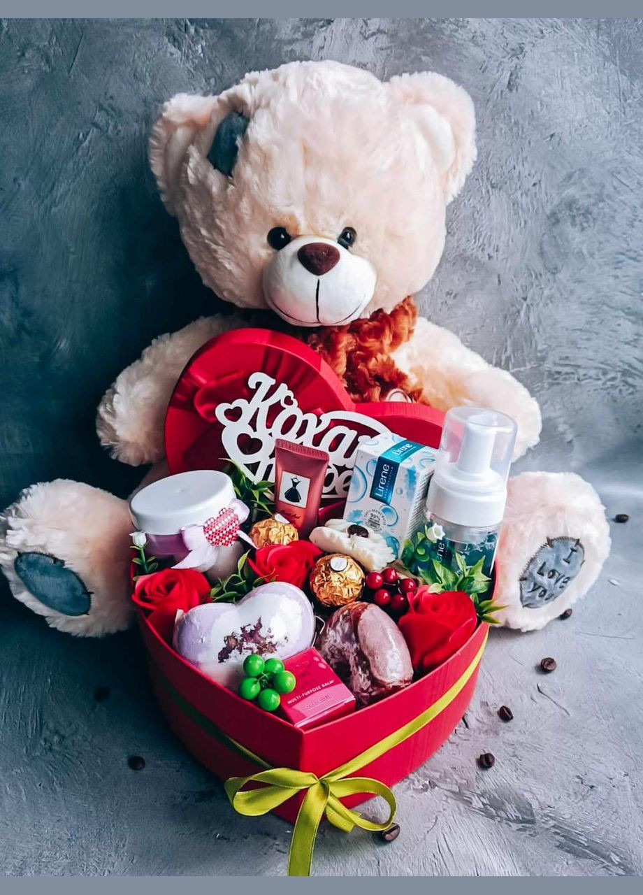 Крутий подарунковий набір сердечком для коханої дівчини, для дружини на день святого валентина, на річницю Lirene (315729003)