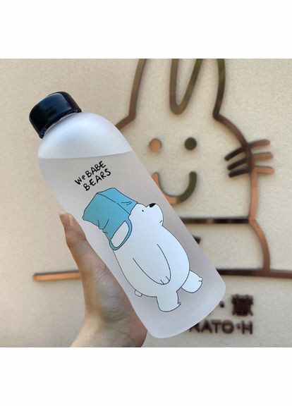 Бутылка для воды с рисунком Без бренда 1000 мл, Матовая с крышкой ( ) No Brand (302392527)