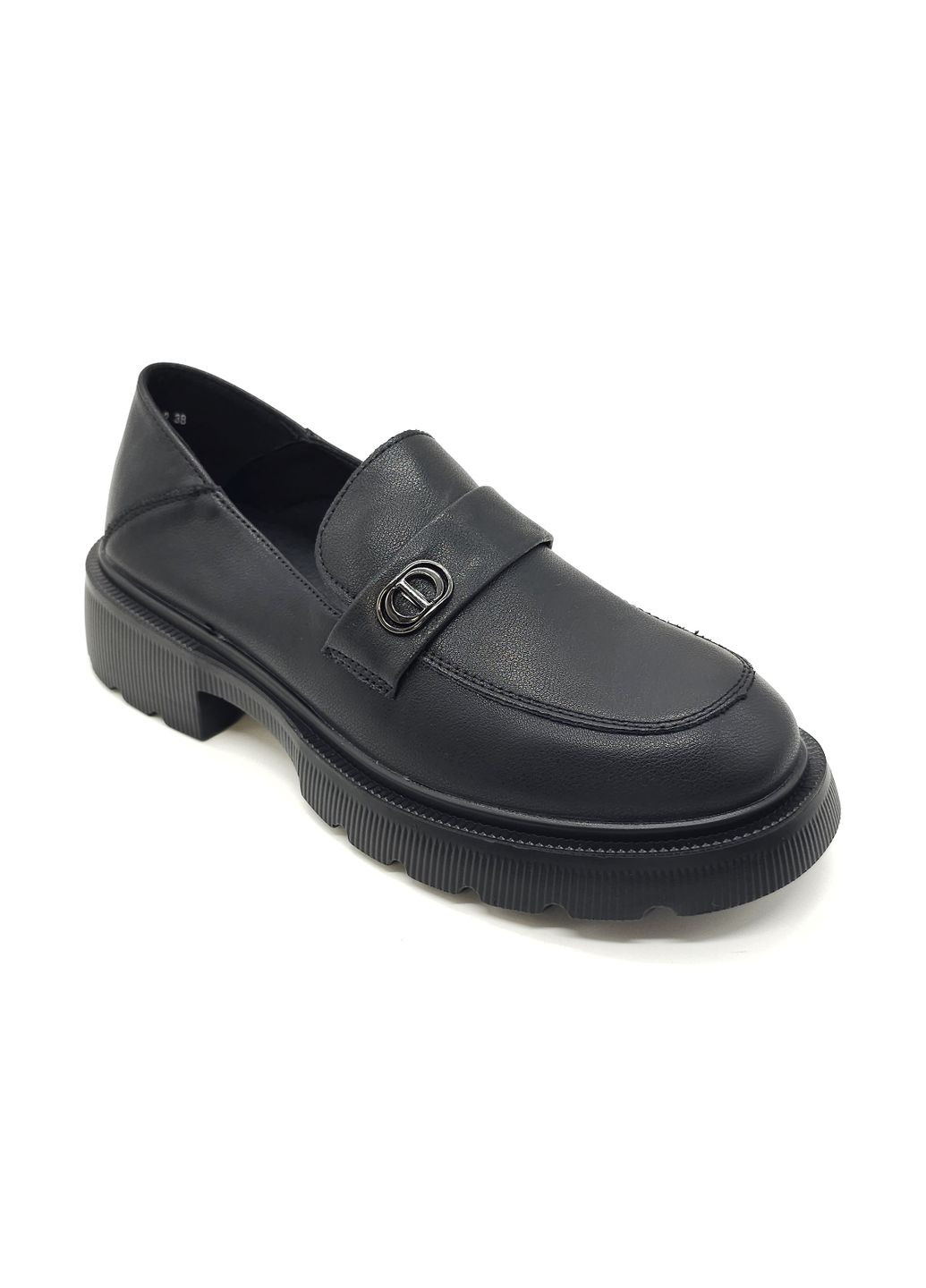 Іночі туфлі чорні шкіряні PP-19-7 25,5 см (р) PL PS (260379978)