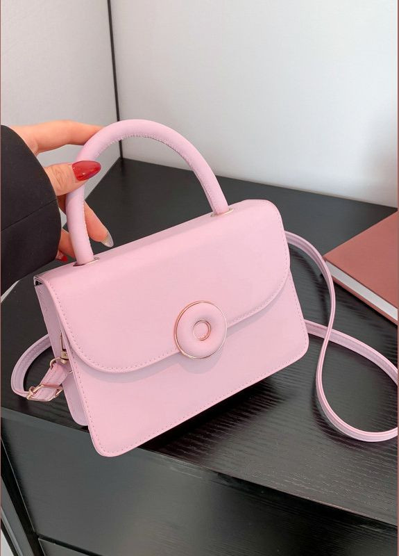 Жіноча сумка 9039 крос-боді рожева No Brand (303323118)