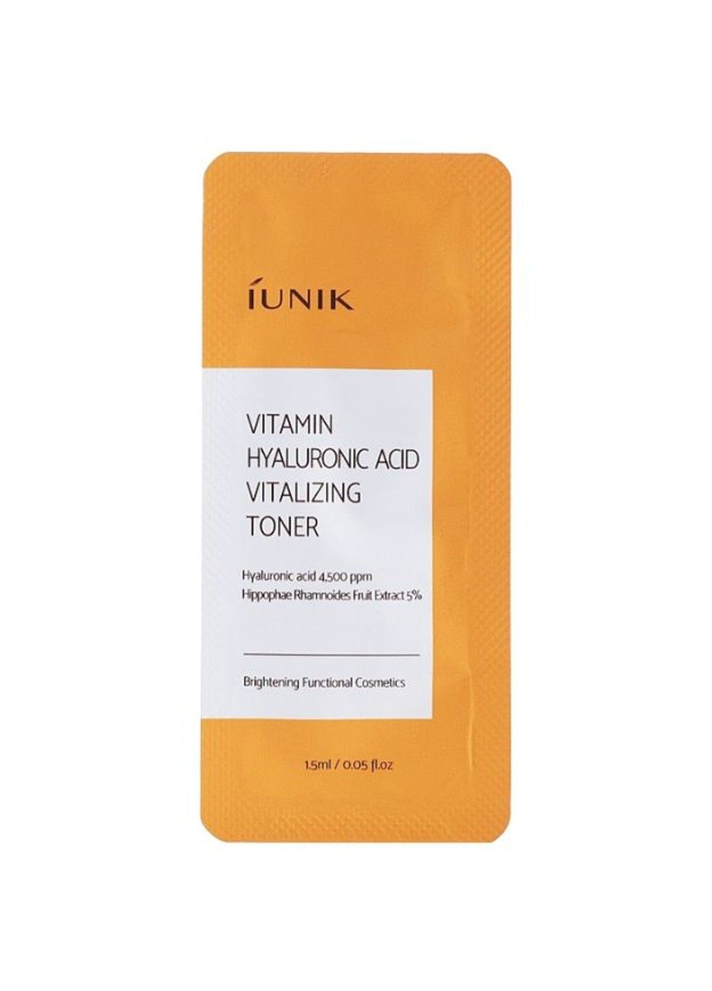 Зволожуючий тонер Vitamin Hyaluronic Acid Vitalizing Toner Sample 1.5ml Iunik (317297606)