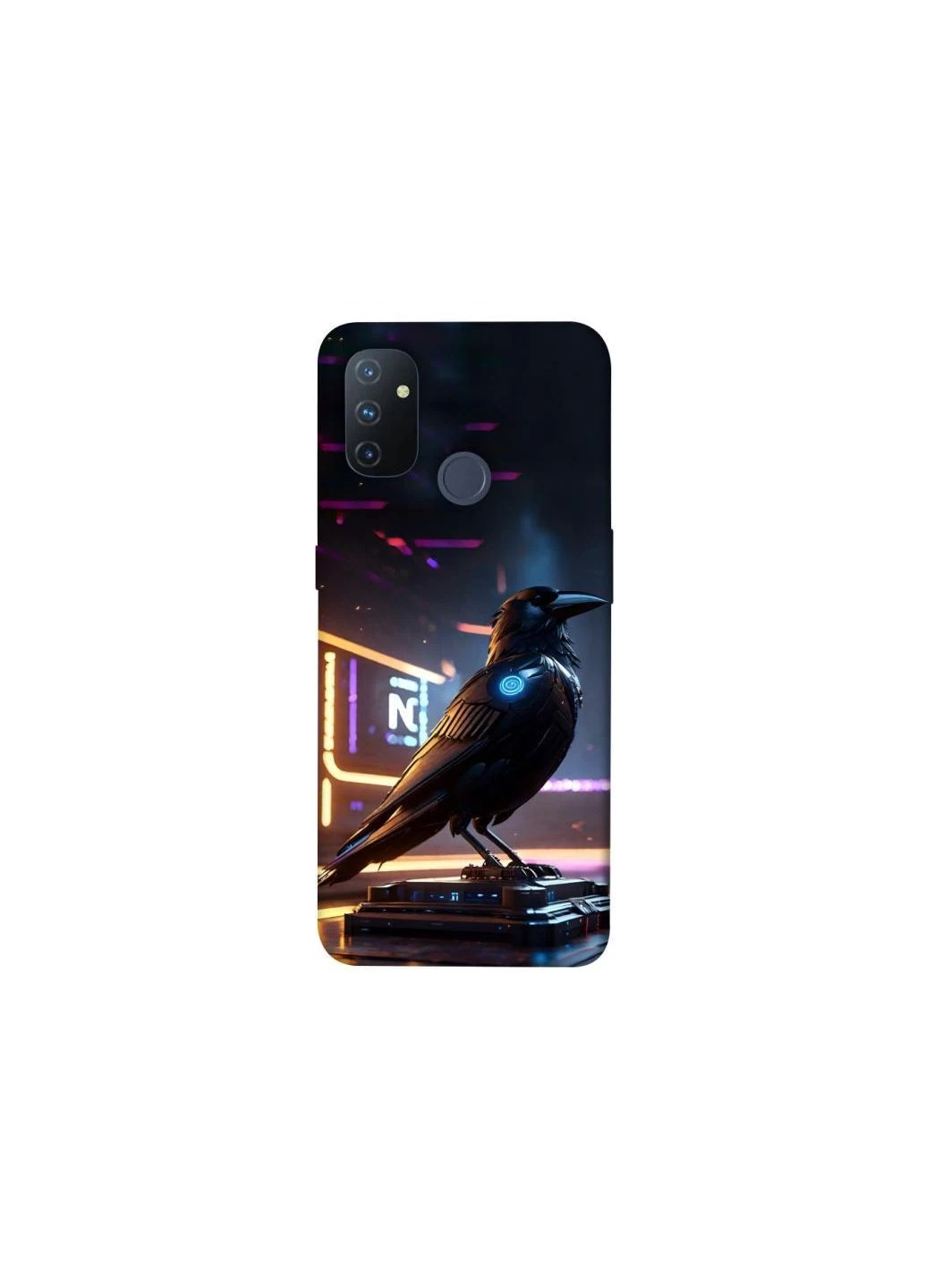 Чехол на OnePlus Nord N100 Cyber Raven Frontalka (376089144)
