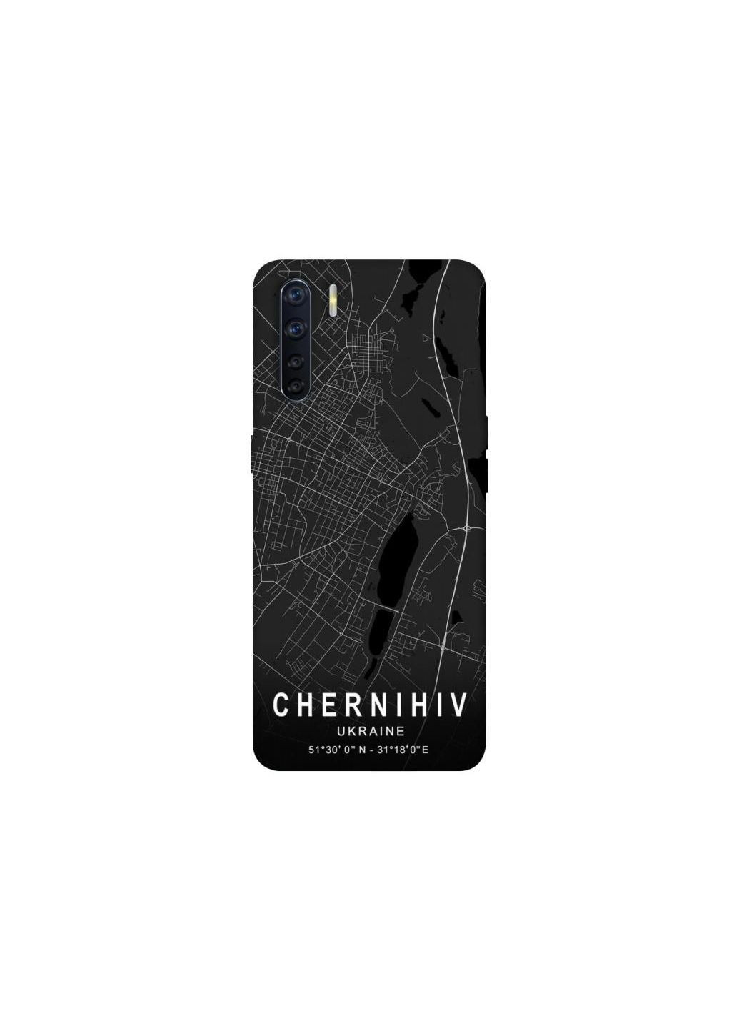 Чехол на Oppo A91 Chernihiv map Frontalka (365305470)