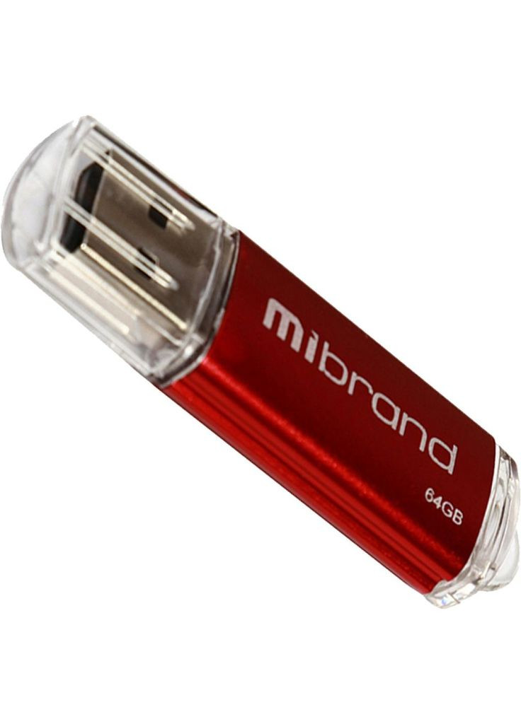 USB флеш накопичувач (MI2.0/CU64P1R) Mibrand 64gb cougar red usb 2.0 (271557522)