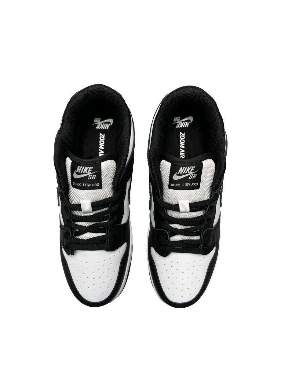 Чорні Осінні кросівки чоловічі nike sb dunk low retro white black v2 найк сб данк No Brand