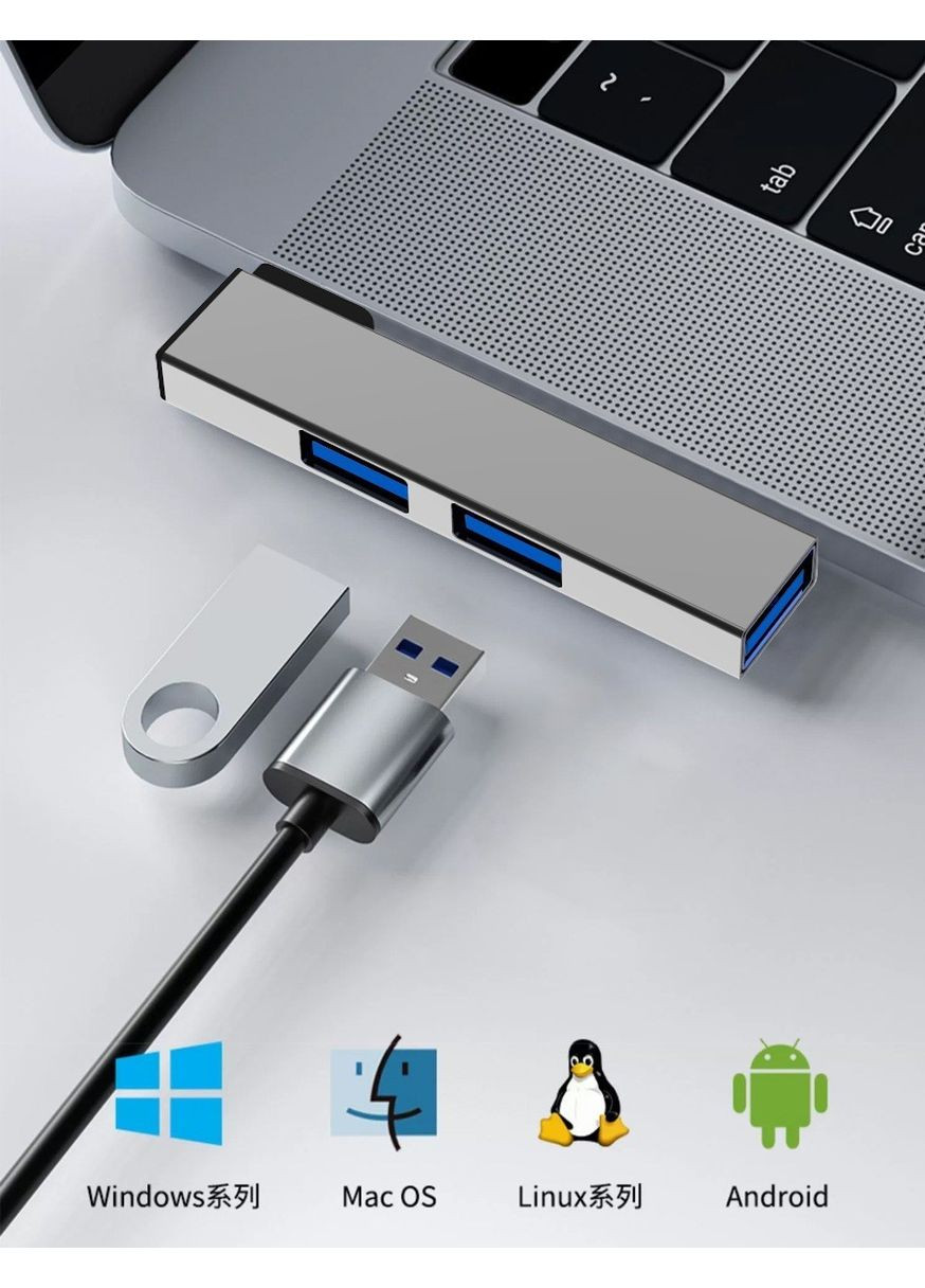 Адаптер Переходник Type-C 3.1 на USB 3.0 для MacBook iMac Bodasan Black (W050725) GT (349843751)