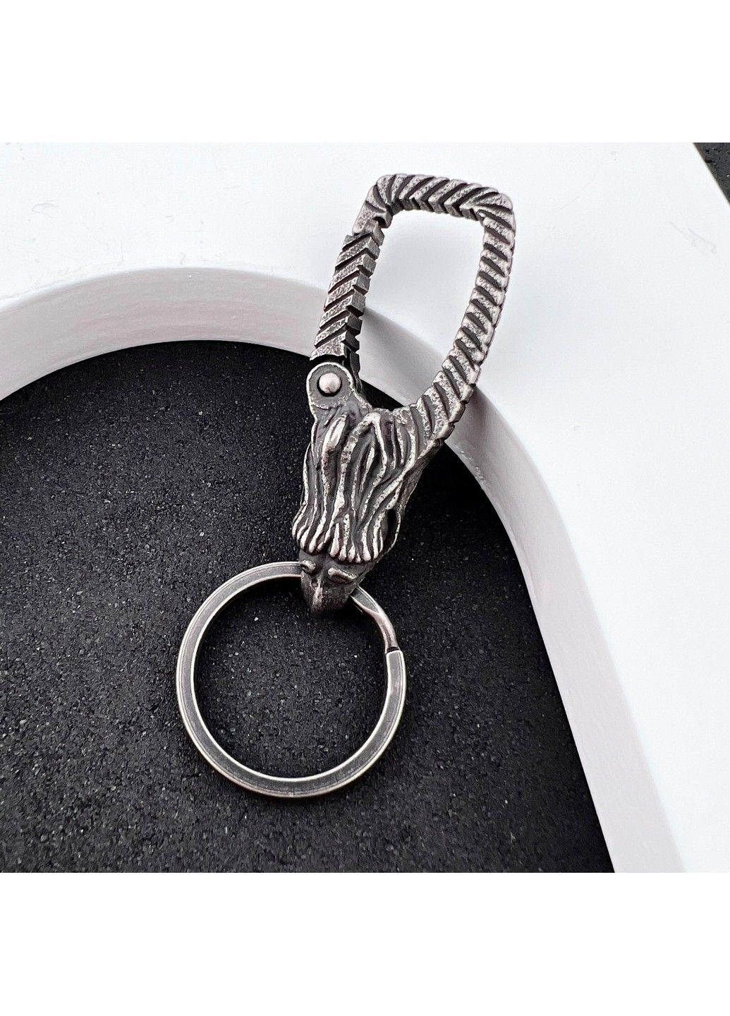 Готический брелок феникс для ключей из нержавеющей медицинской стали KC-019 No Brand (299008395)