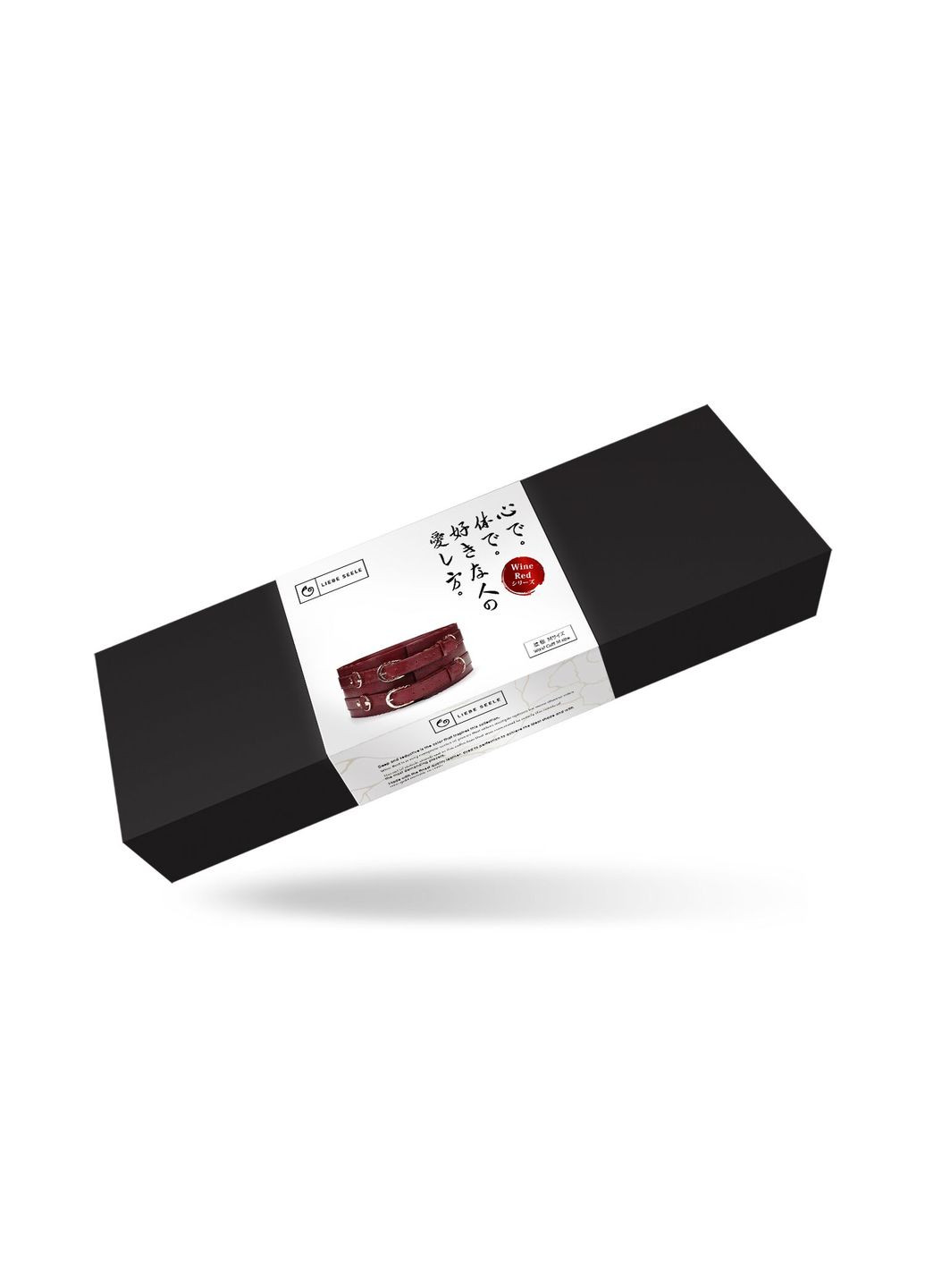 Шкіряний пояс для бондажу Wine Red Waist Cuff, M Size Liebe Seele (335392160)