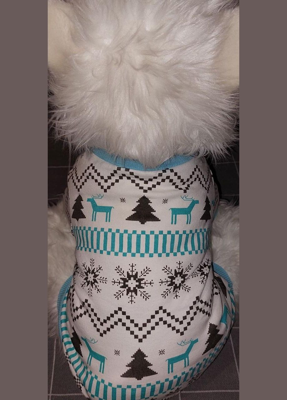 Свитшот для котов и кошек Pet Style "Узор" Голубая M No Brand - (323237673)