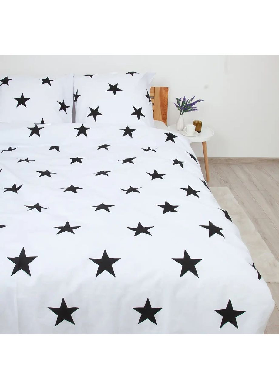 Євро комплект підковдра з наволочками 70*70 см, 115 гр/м2 Ранфорс Morning Star Білий (21050200215) ТЕП (365851750)