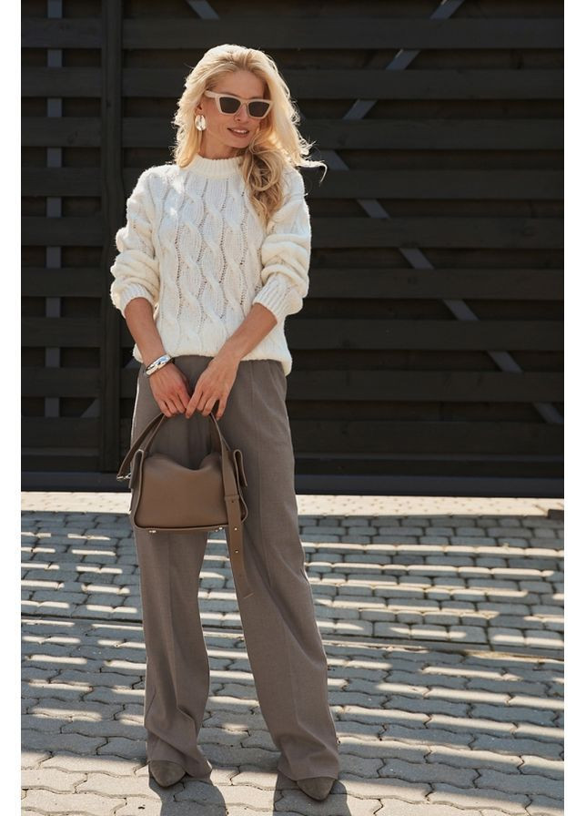 Білий светр 2890 сірий Triko Bakh