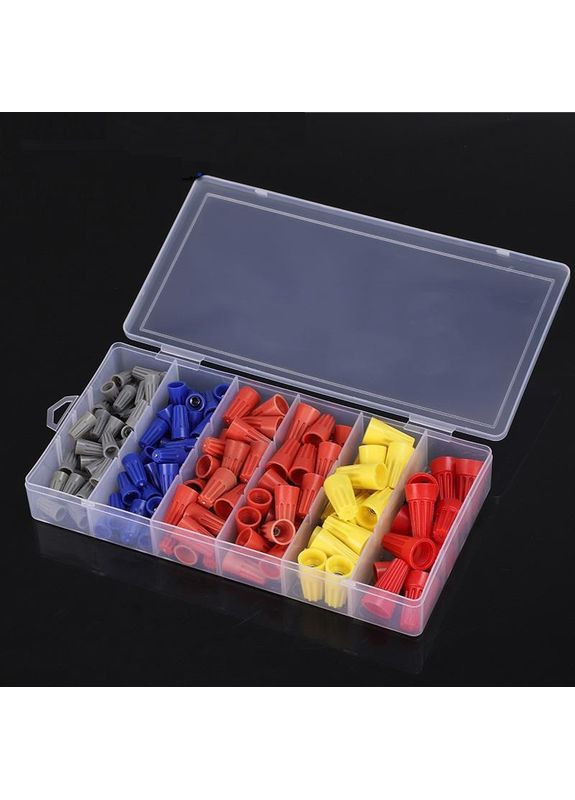 Набір ковпачків для з'єднання монтажних кабелів Різнокольоровий 180 шт (H051155) No Brand (360768333)