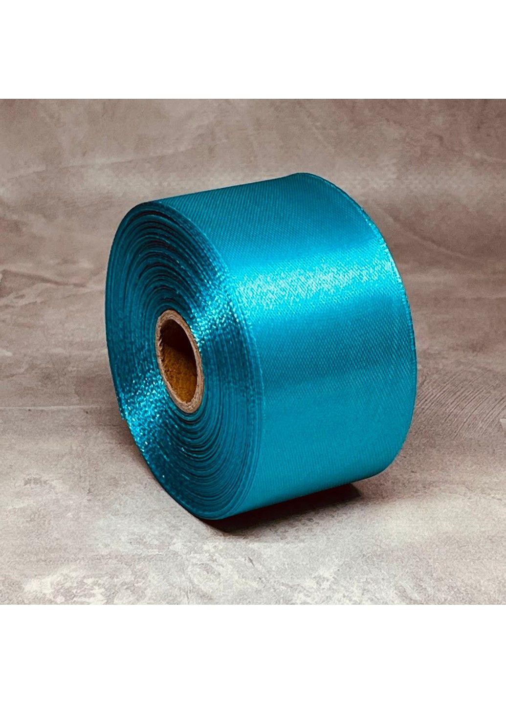 Атласна стрічка 4 см, колір бірюзовий (морська хвиля), арт 018083, 1 рулон (23 м) No Brand (327878284)