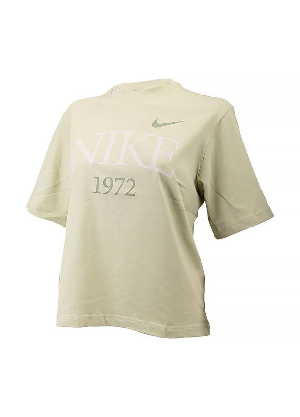 Жіноча Футболка W TEE CLASSICS BOXY Світло-зелений Nike - (367592344)