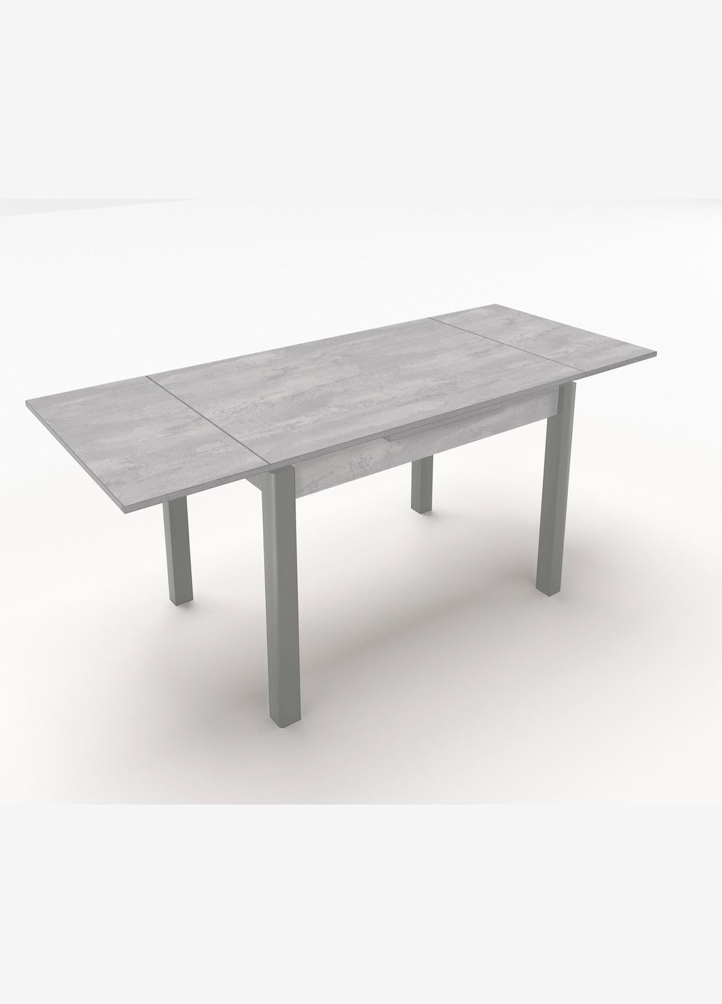Стіл обідній розкладний Марсель 90х60 см Сірий/Бетонний камінь Fusion Furniture (341525478)