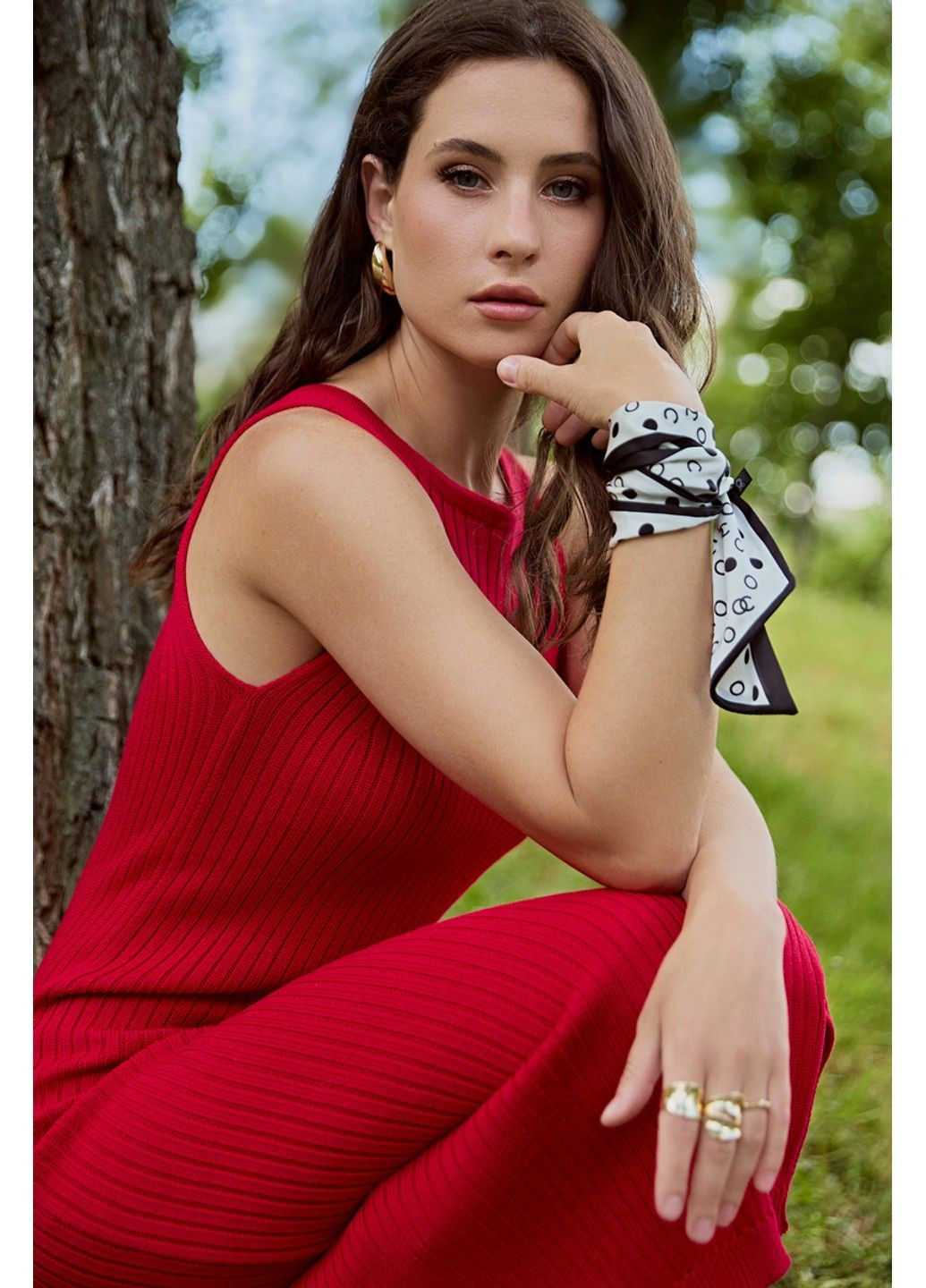 Красное кэжуал платье ps993 Sewel