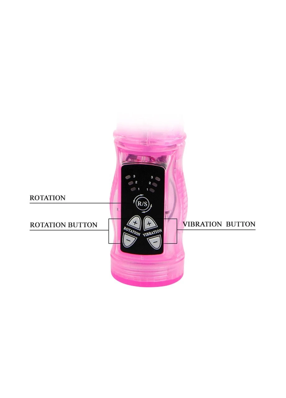 Вібратор Hi-tech вібратор з стимуляцією BAILE- Rabbit, 3 rotation functions 3 vibration functions Pretty Love (383067309)