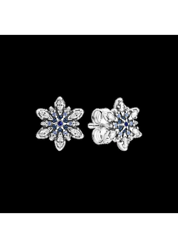 Серебряные серьги "Пандора" 290590NBLMX Kabluchka (355347557)