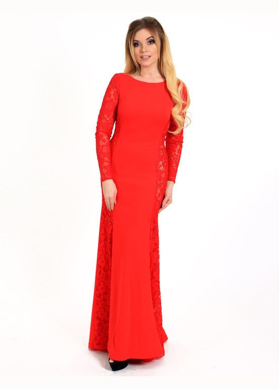 Красное коктейльное сукня Modna KAZKA