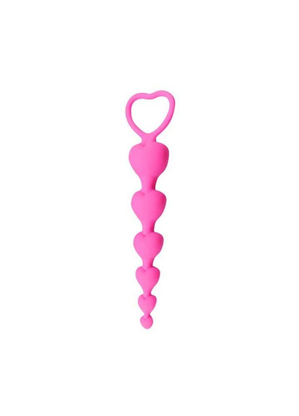 Рожева силіконова анальна пробка "Гарбуз"- 18,5*1-3,5 см - Анальні іграшки No Brand (288539035)