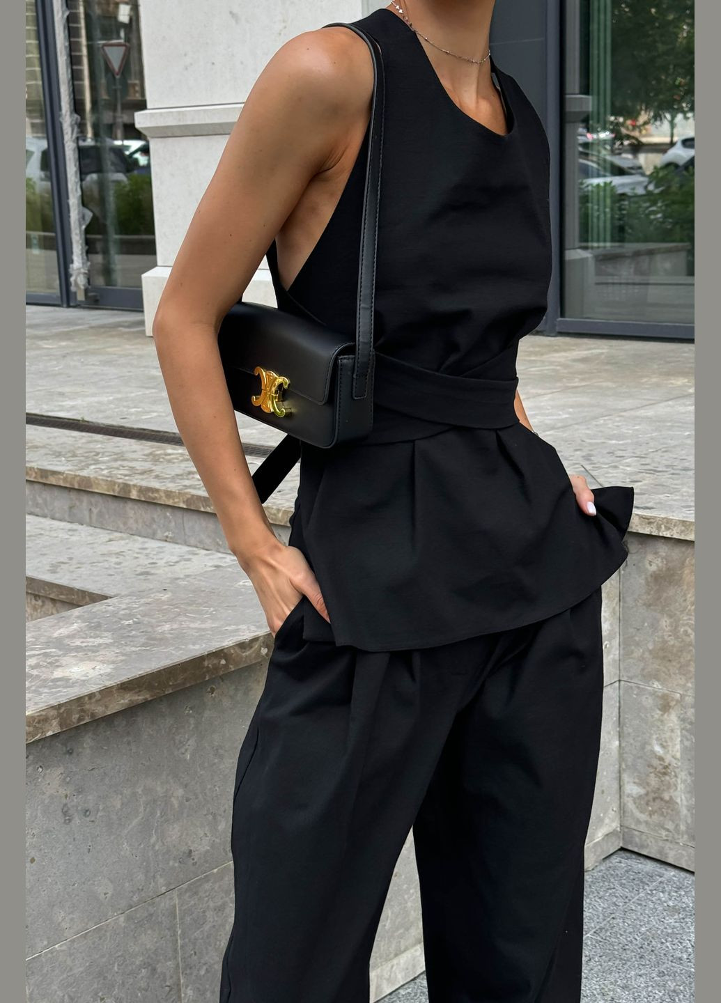 Стильный костюм двойка из льна Jadone Fashion (297669759)