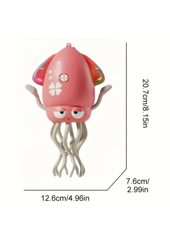 Танцующий осьминог Tummy Time интерактивная игрушка кальмар для детей розовый (2104618658) No Brand (355873060)