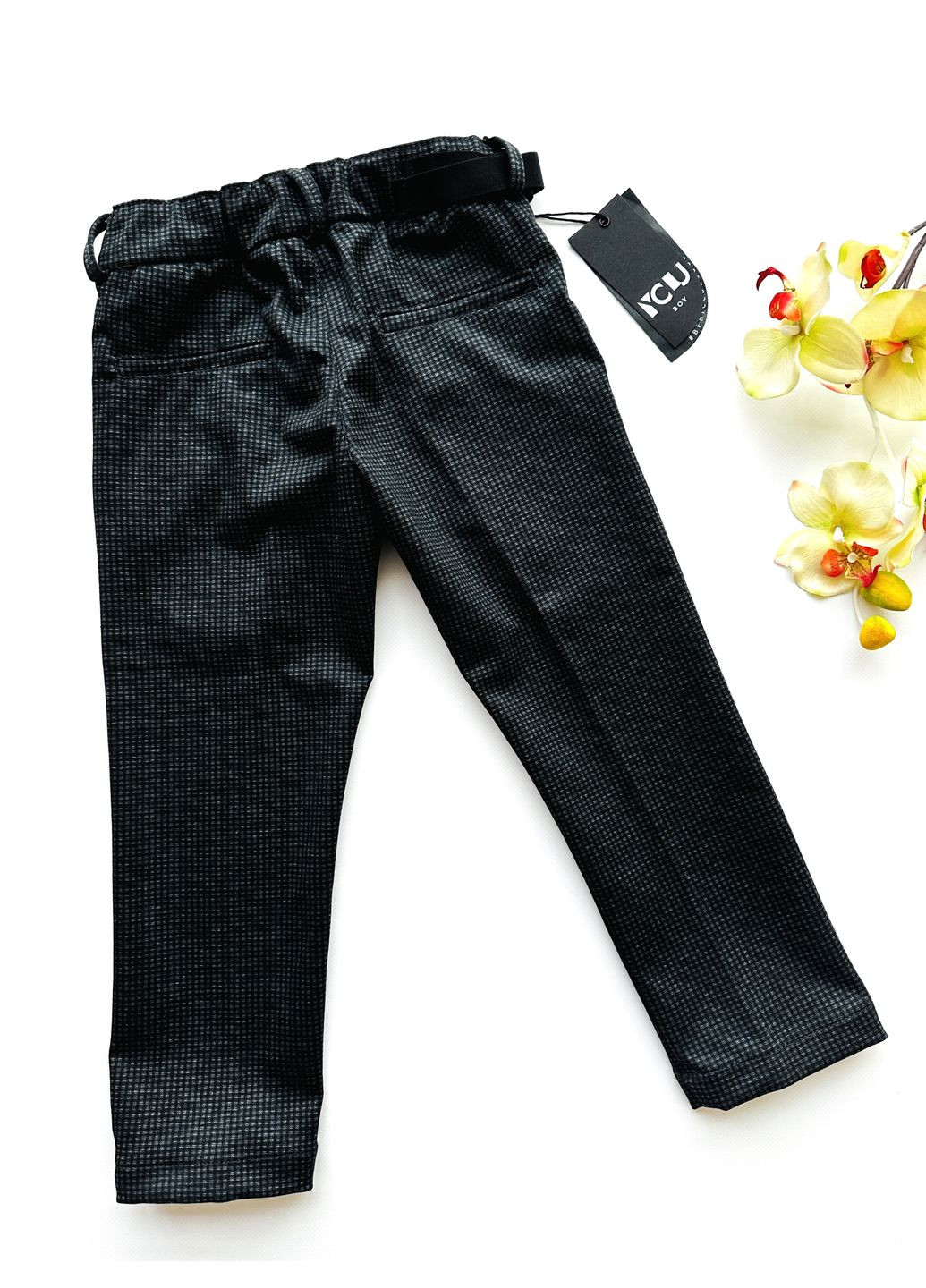 Черные праздничный, коктейльный, классические, повседневный, кэжуал демисезонные брюки прямые Y-Clu