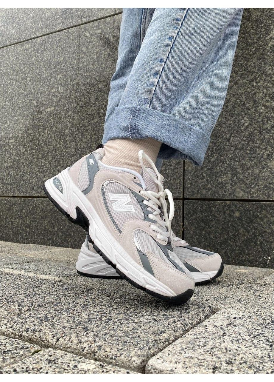 Серые демисезонные кроссовки мужские new balance 530 grey white нью беланс 530 No Brand