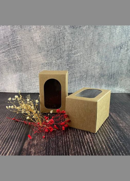 Коробка квадратна з віконцем No Brand (322347005)