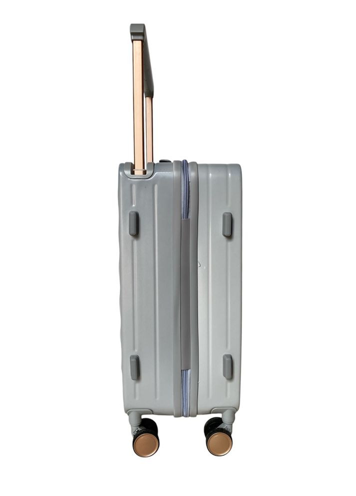 Валіза середня (M) 015 полікарбонат Срібна Milano (324985637)