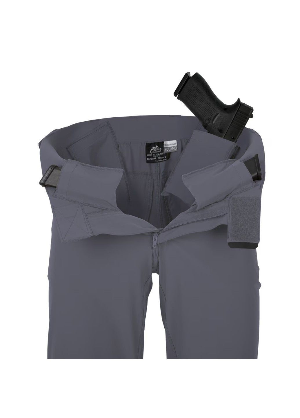 Серые спортивные, повседневный, кэжуал демисезонные брюки Helikon-Tex