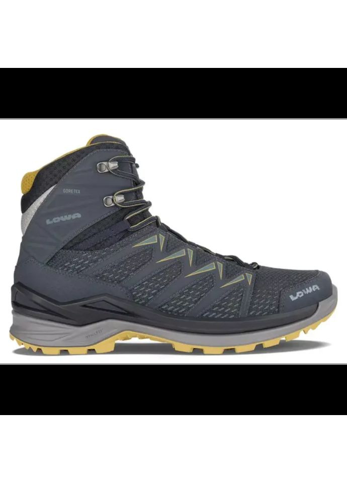 Синие осенние ботинки тактические демисезонные blue-mustard Lowa