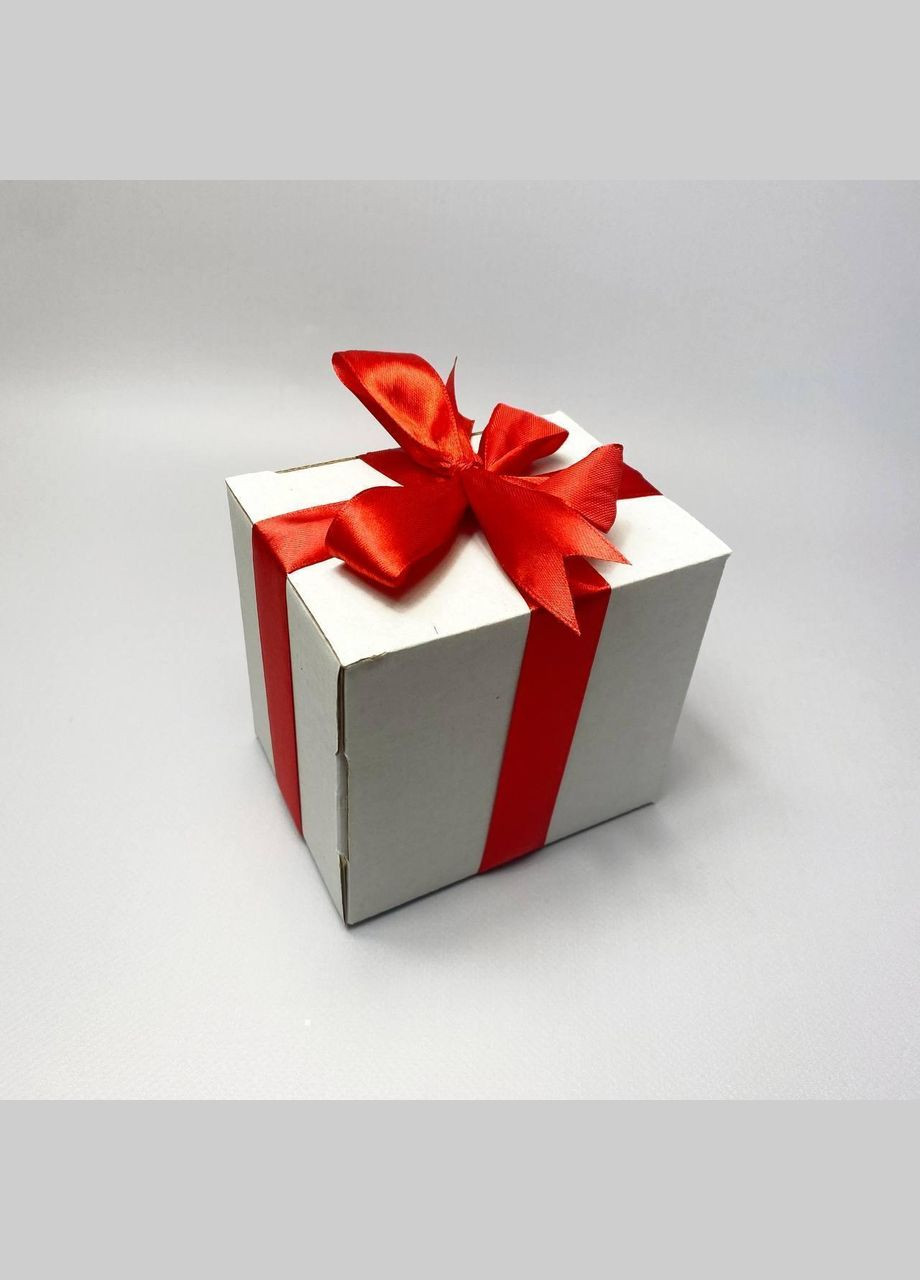 Кружка металлическая с карабином "Герб Украины" 300 мл в подарочной коробке с бантом No Brand (324263122)